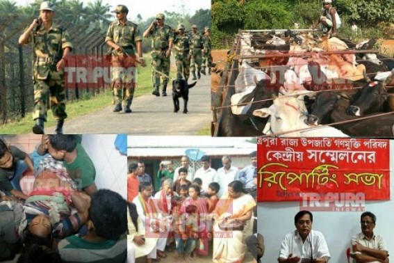 Tripura Political parties dirty 'Compensation' Politics spiking up cross-border smuggling ahead of 2018 Election : BJP already donated 50,000 to 3 cattle smugglers, CPI-M State Secretary seeks more compensations from Centre  